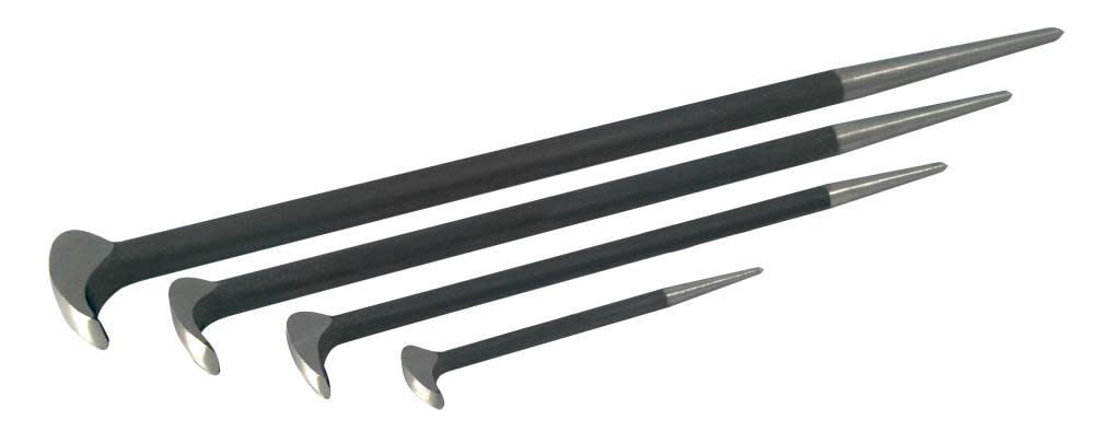 Sunex 4 piece Steel Pry Bar Set with Ground Pointed End - Flockneti