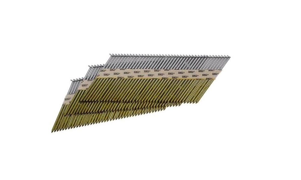 Senco D-Head 3-1/4 x 0.131 In. Smooth Shank Paper Tape Framing Nail 2500 Nails - Flockneti