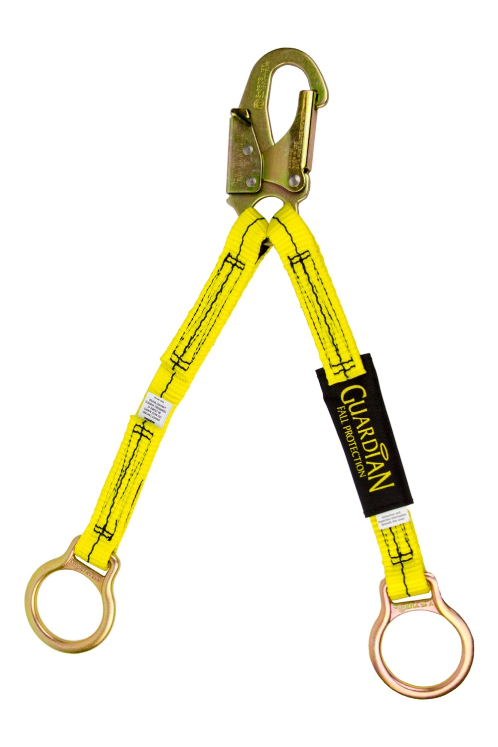 Guardian Fall Protection Dual Non Shock Extension Lanyard Steel Snap - Flockneti