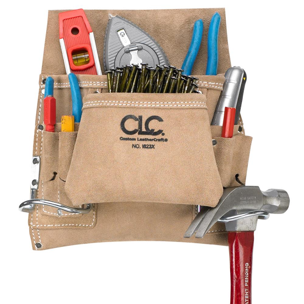 CLC 8 Pocket Carpenter’s Nail & Tool Bag - Flockneti