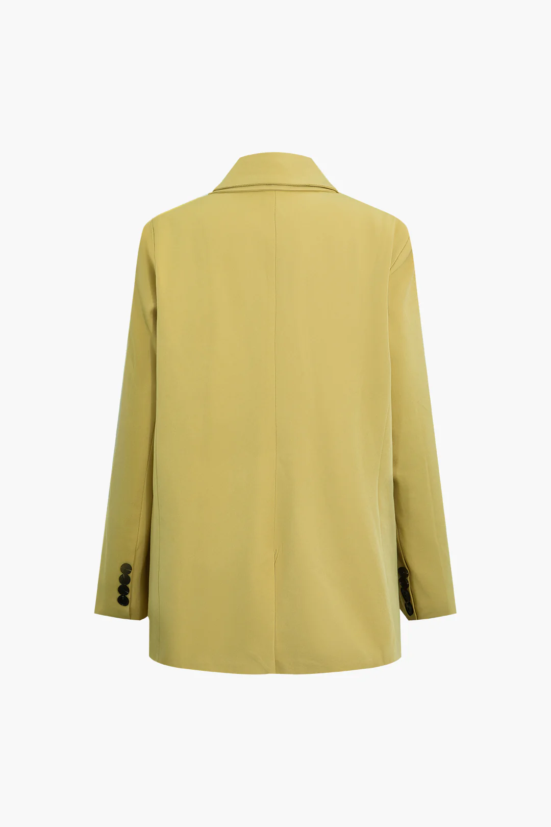 Notched Lapel Button Blazer - Flockneti