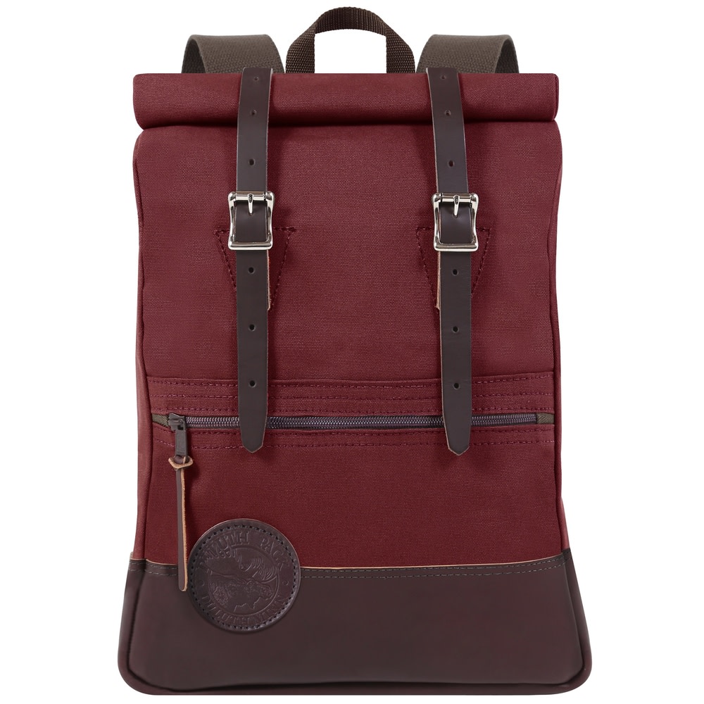 Duluth Pack Deluxe Roll-Top Scout Backpack – Burgundy - Flockneti
