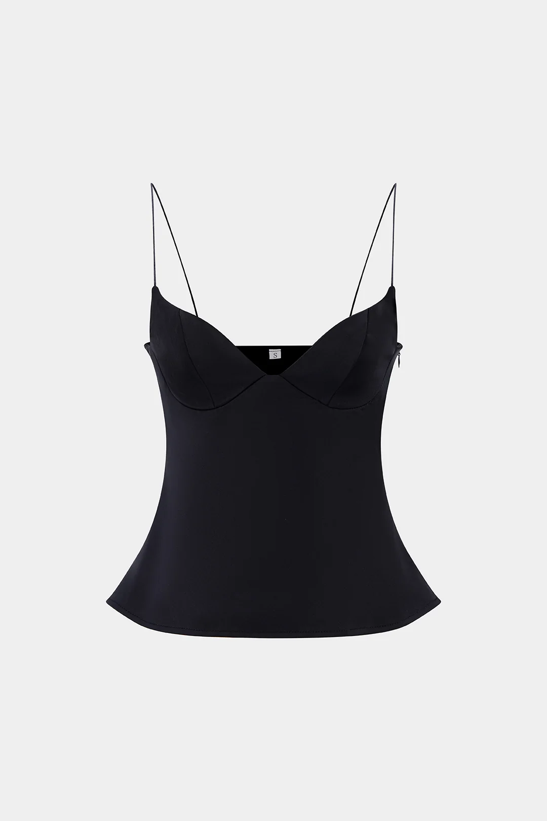 Solid Zipper Slip Sleeveless Cami Top - Flockneti