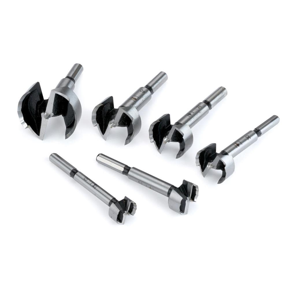 Fisch 6 pc Wood Box Metric Forstner Bit Set - Flockneti
