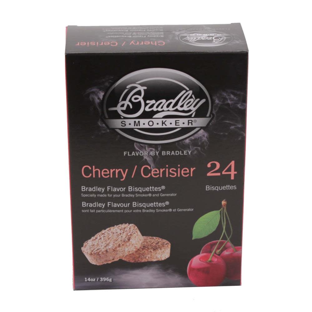 Bradley Smoker 24-Pack Cherry Bisquettes - Flockneti