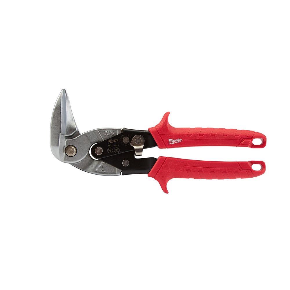 Milwaukee Left Cutting Upright Aviation Snips - Flockneti
