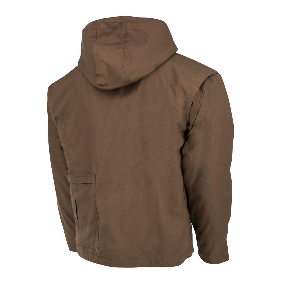 DEWALT Heavy Duty Heated Kit Tobacco Work Jacket Large - Flockneti