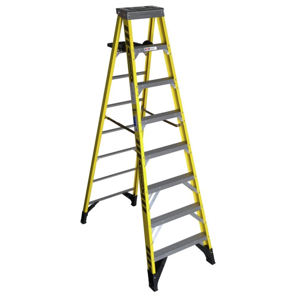 Werner 8 Ft. Type IAA Fiberglass Step Ladder - Flockneti