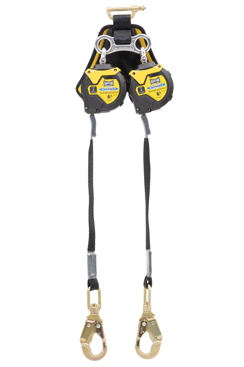 Werner Bantam 6′ Twin Leg Web Leading Edge Self Retracting Lifeline - Flockneti