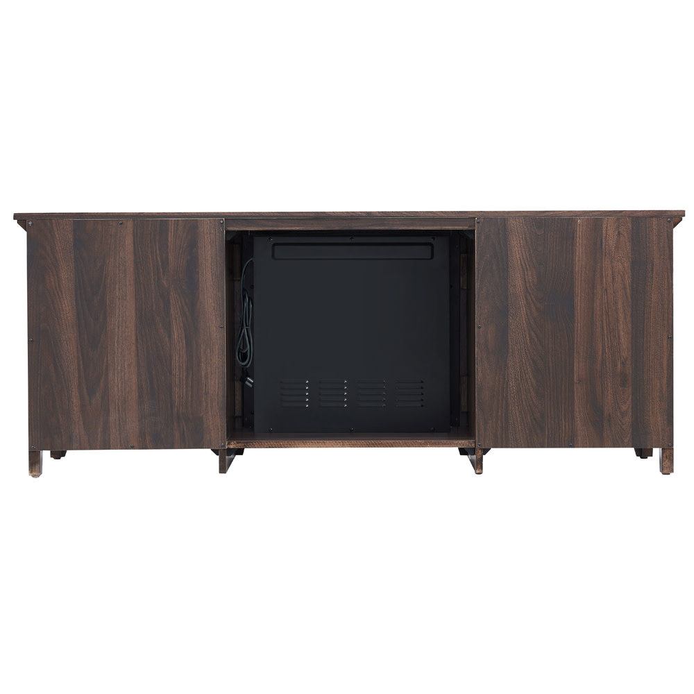 Hearthpro Media Electric Fireplace with Arch Doors - Flockneti