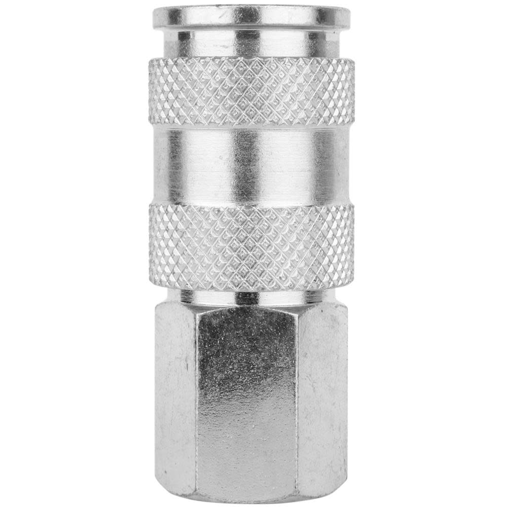 Milton 3/8″ FNPT High Flow V Style Quick Connect Steel Coupler - Flockneti