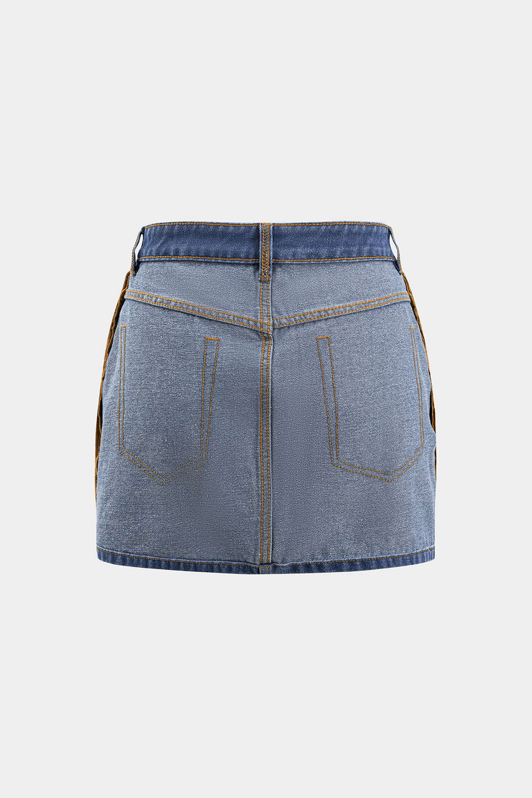 Reversible Denim Pocket Mini Skirt - Flockneti