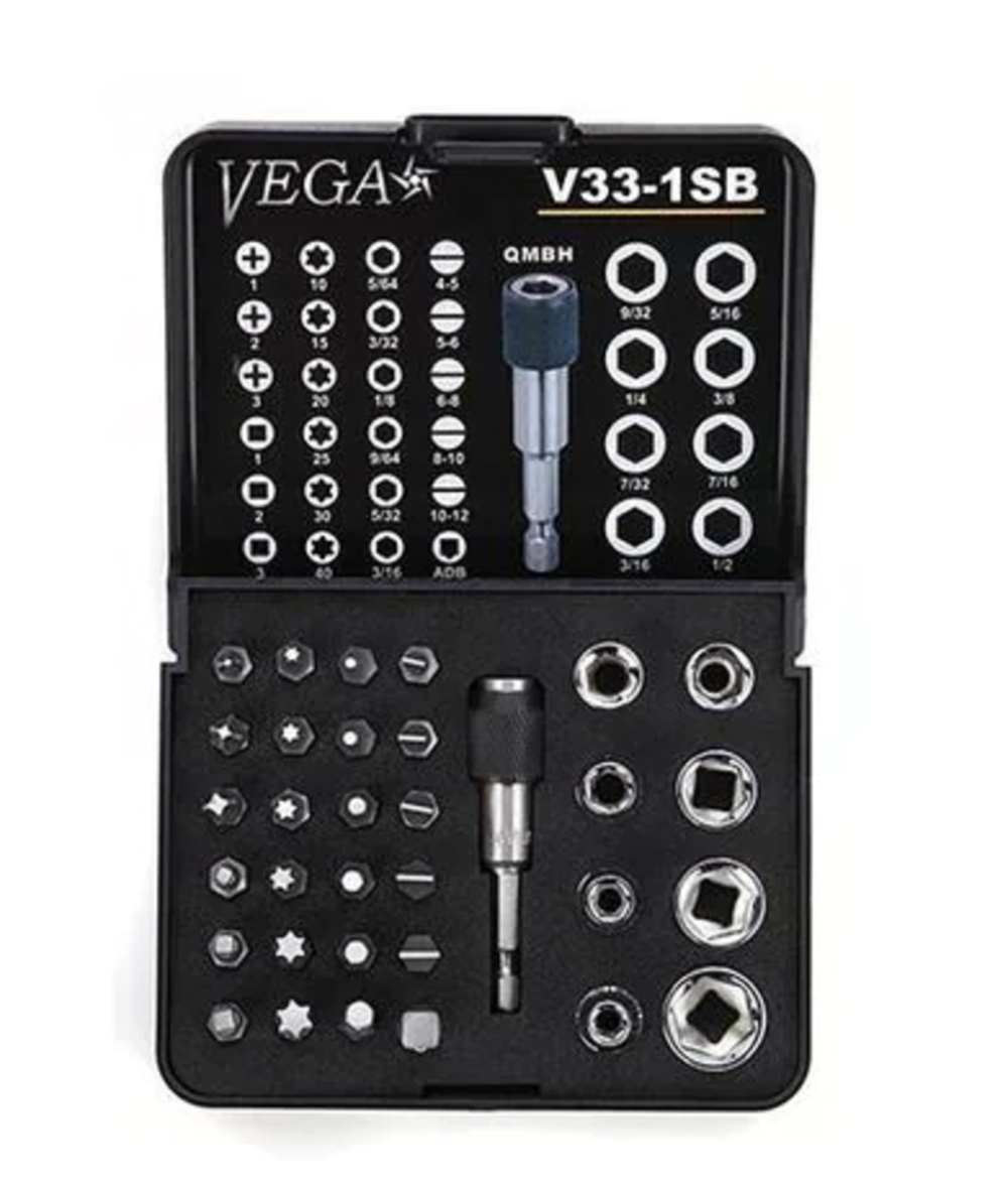 Vega Driver Bit and Socket Set 33pc - Flockneti