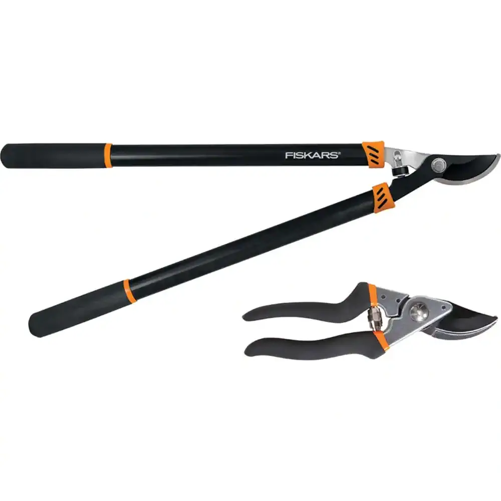 Fiskars Lopper Steel Blade & Pruner Set 2pc with Steel Handle - Flockneti