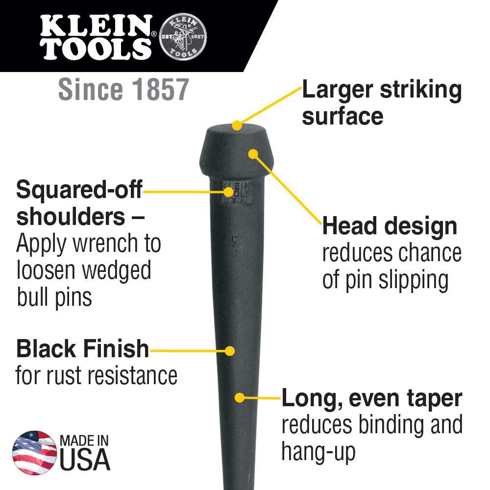 Klein Tools Broad-Head Bull Pin 10 In. long - Flockneti