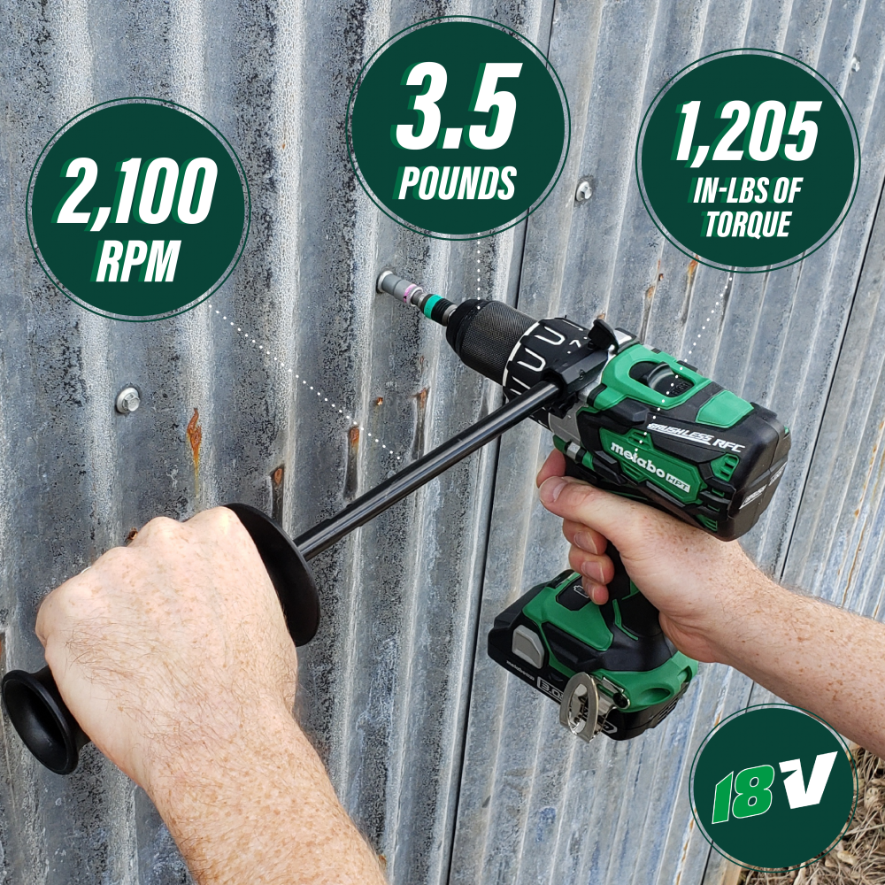 Metabo HPT 18 Volt Brushless Driver Drill Bare Tool - Flockneti