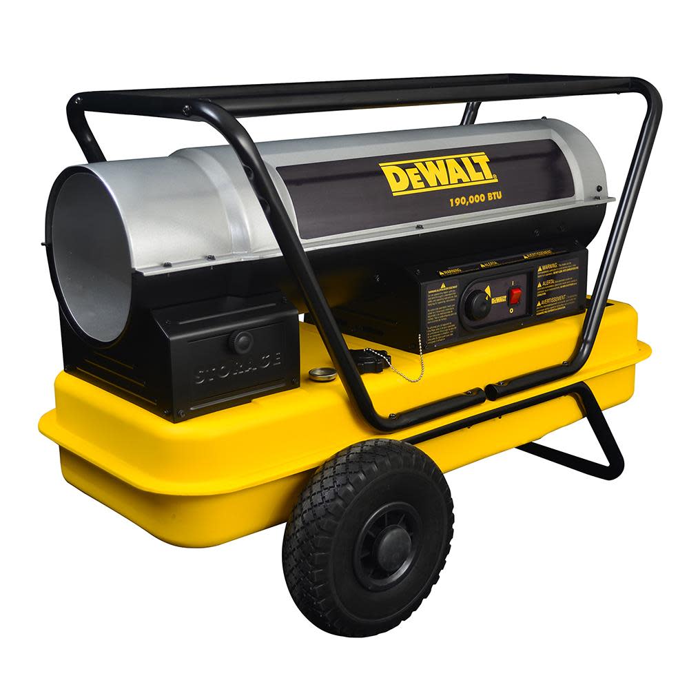 DEWALT Reconditioned Heater 190000 BTU Heavy Duty Forced Air Kerosene Job Site - Flockneti