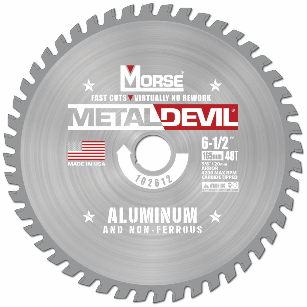MK Morse 6 1/2″ 48 Tooth Metal Devil Circular Saw Blade - Flockneti