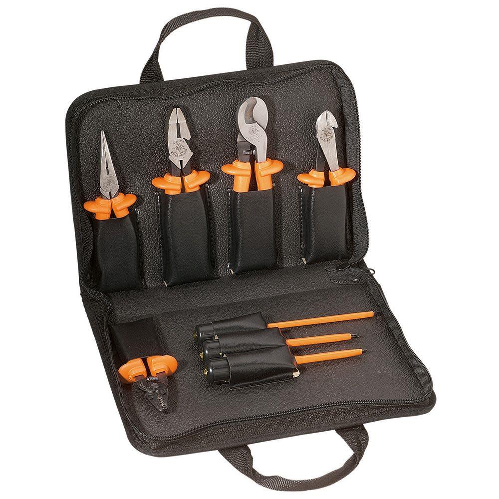 Klein Tools 8 Piece Basic Insulated Tool Kit - Flockneti