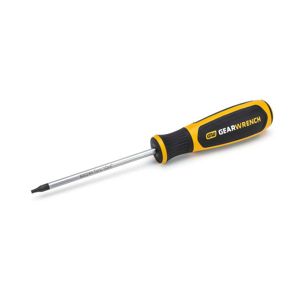 GEARWRENCH T10 x 4″ Torx Dual Material Screwdriver - Flockneti