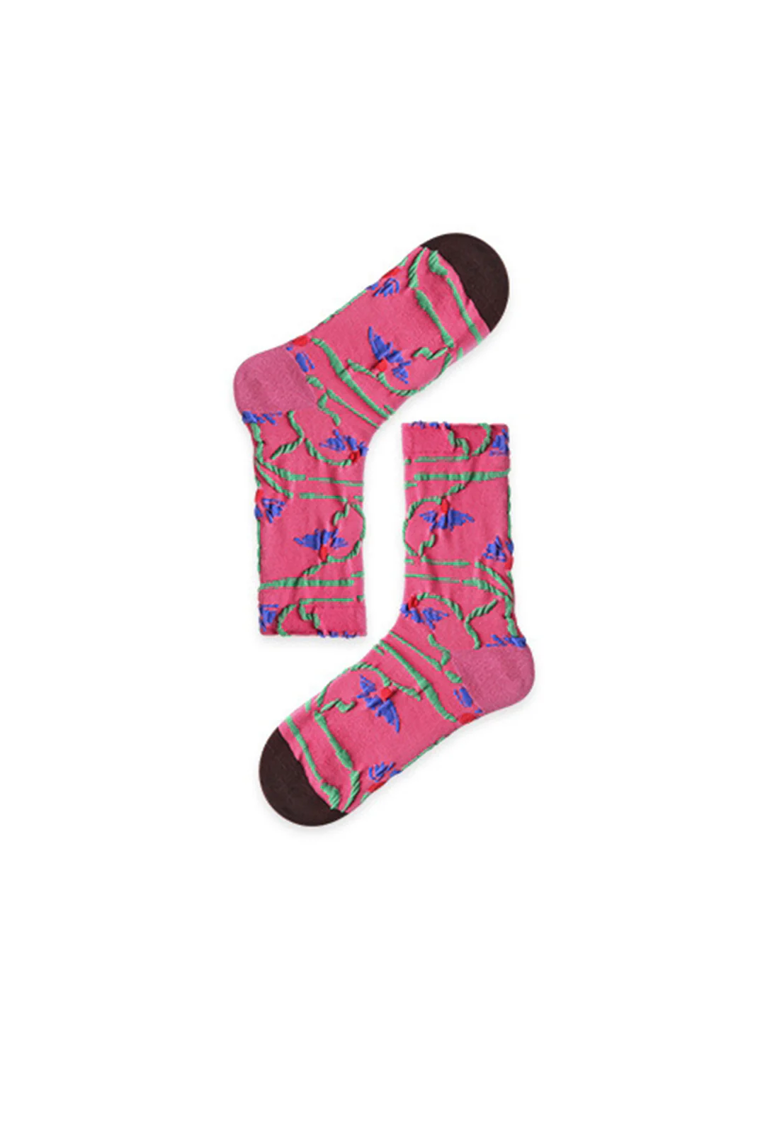 Contrast Print Socks - Flockneti