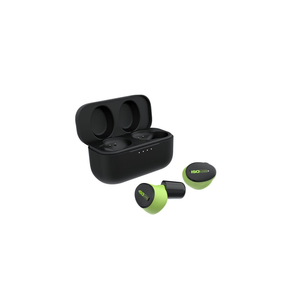 ISOtunes Haven Earbuds Bluetooth 25dB Safety Green - Flockneti