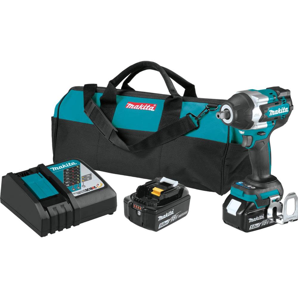 Makita 18V LXT 1/2″ Sq Drive Impact Wrench Kit with Detent Anvil - Flockneti