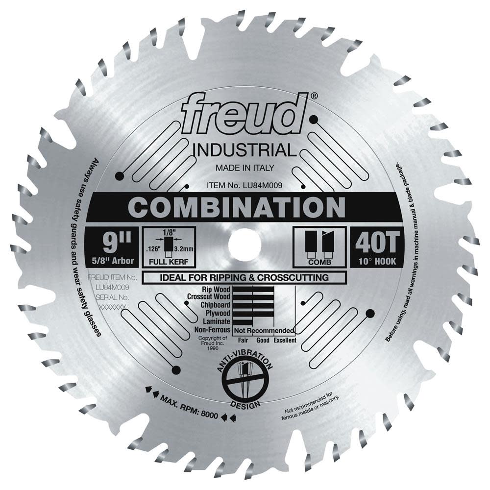 Freud 9″ Combination Blade - Flockneti