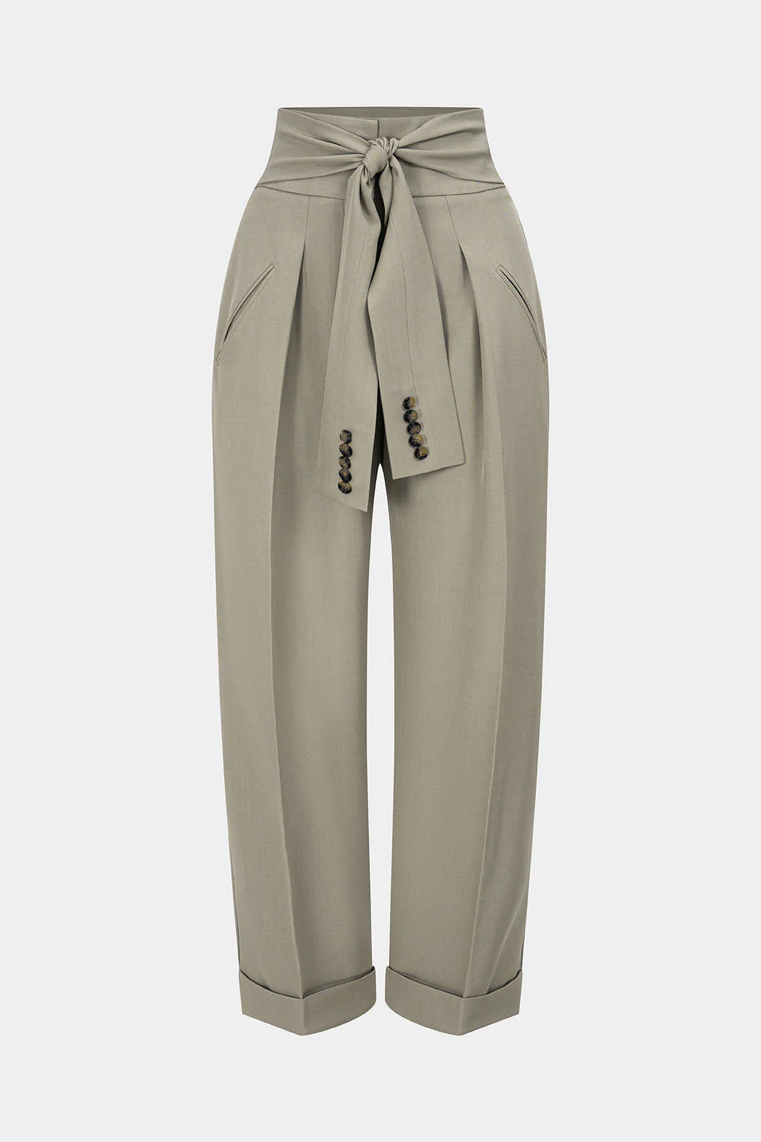 Solid Knotted Pants - Flockneti