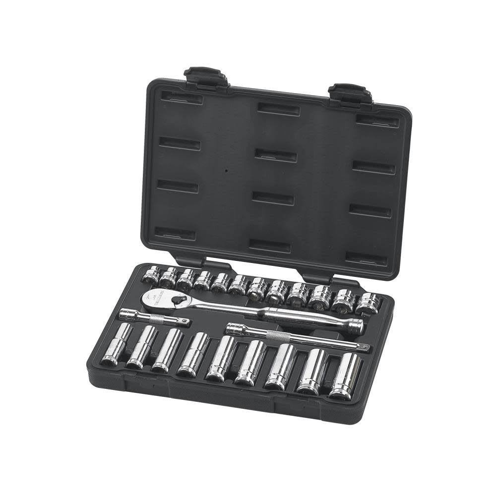 GEARWRENCH 3/8″ Drive Metric Mechanics Tool Set 24pc - Flockneti