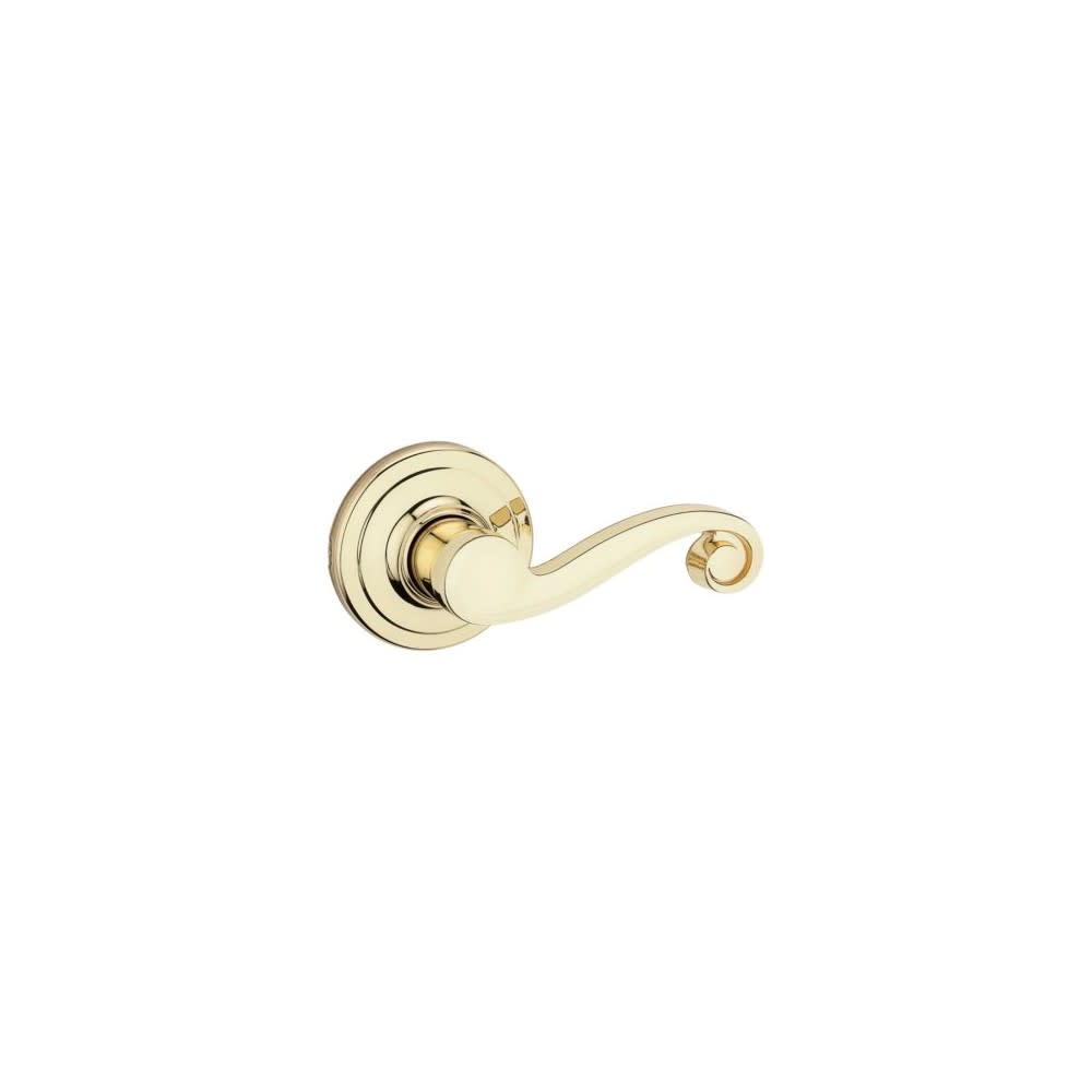 Kwikset Polished Brass Hall/Closet Lido Door Lever - Flockneti