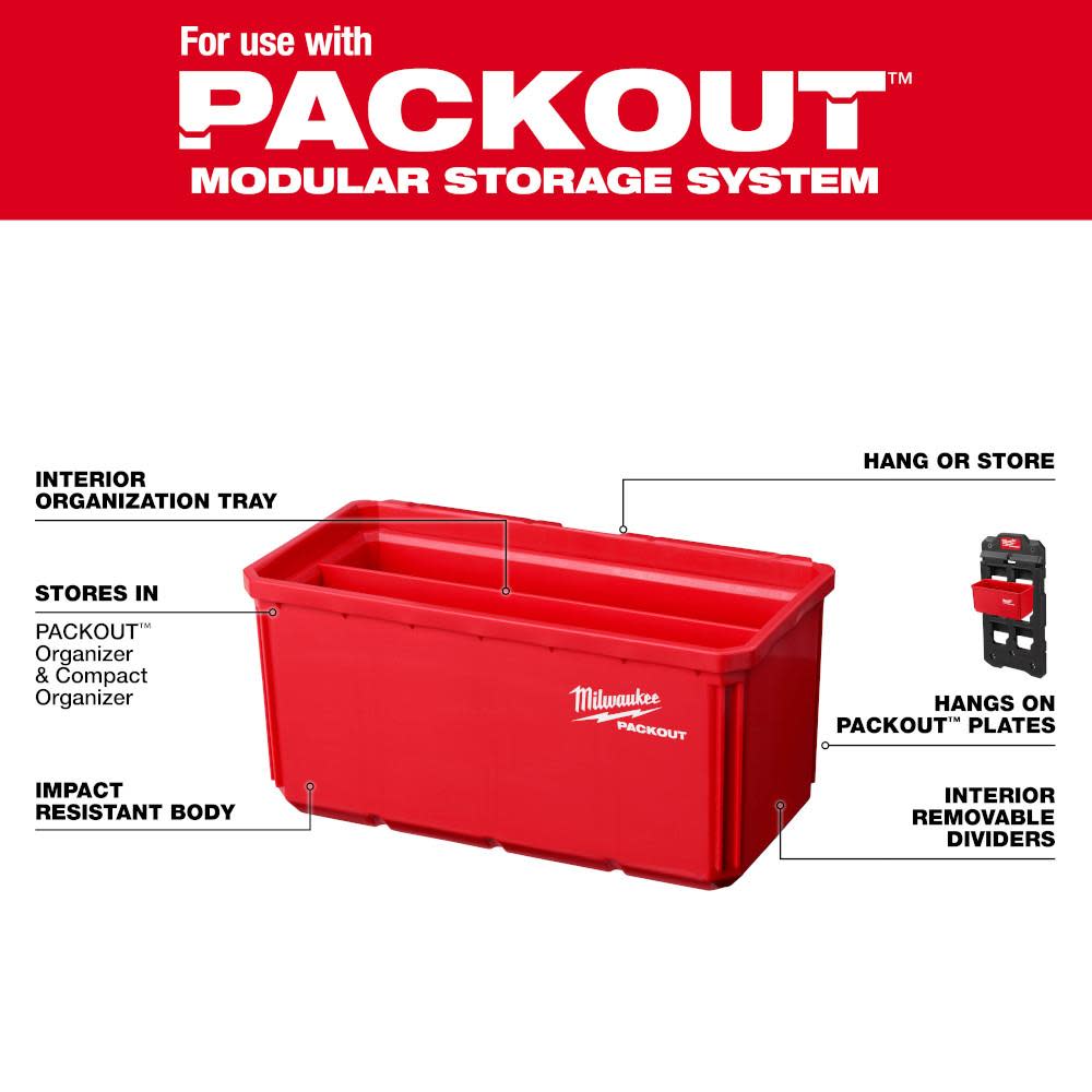 Milwaukee Large Bin Set for PACKOUT 2pk - Flockneti