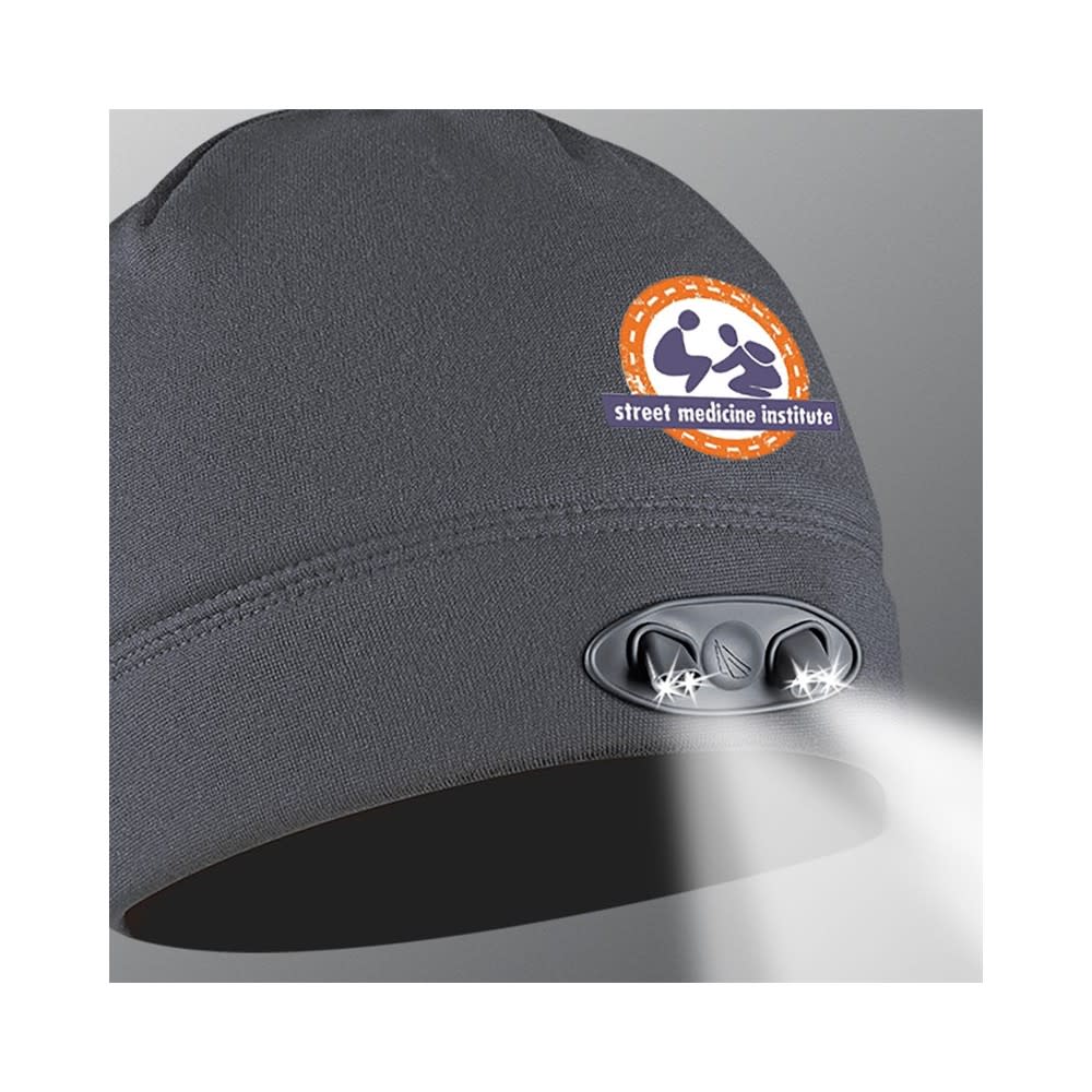 Panther Vision Headlamp Beanie Charcoal Gray LED - Flockneti