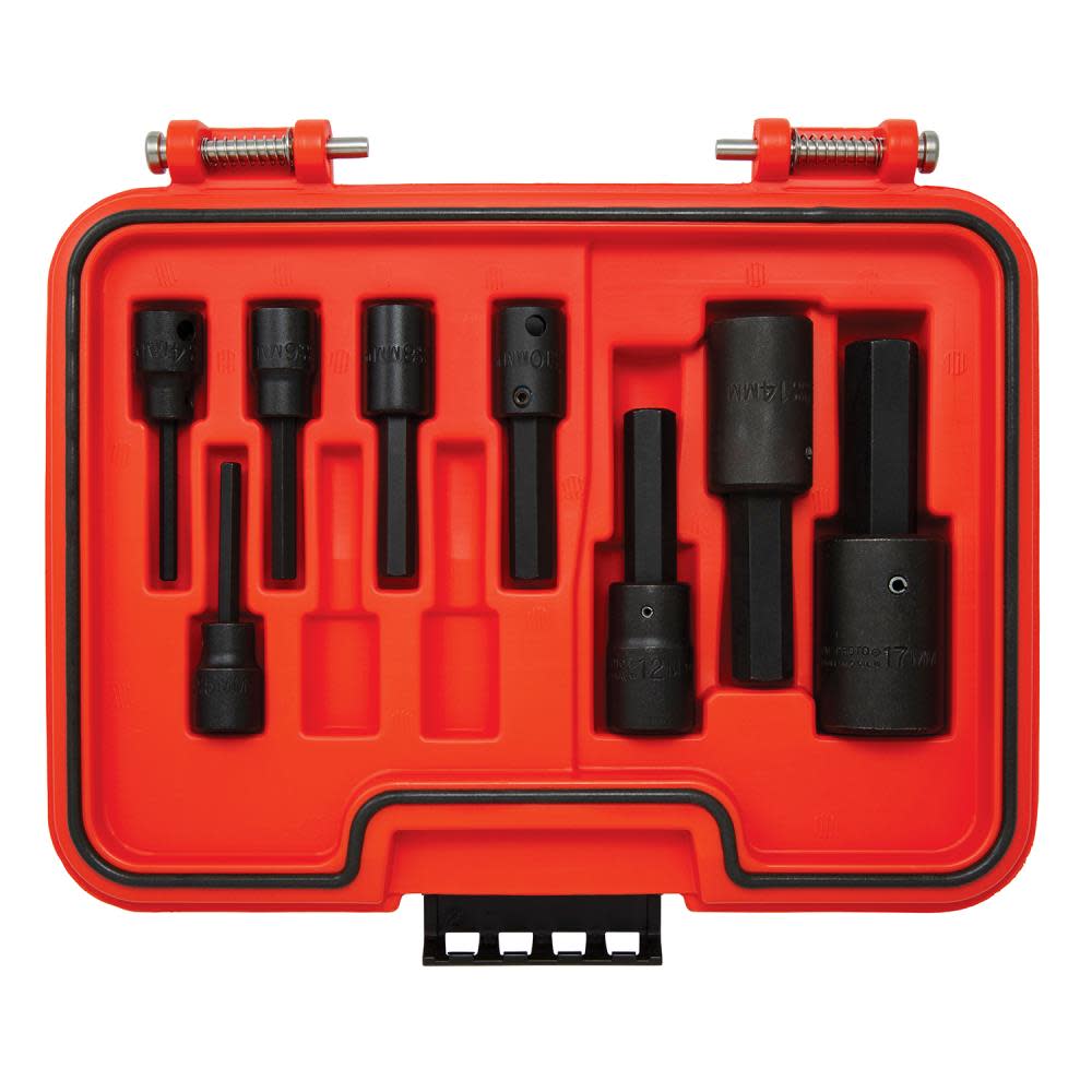 Proto Socket Set 3/8 & 1/2 DR 10pc MM HEX IM - Flockneti