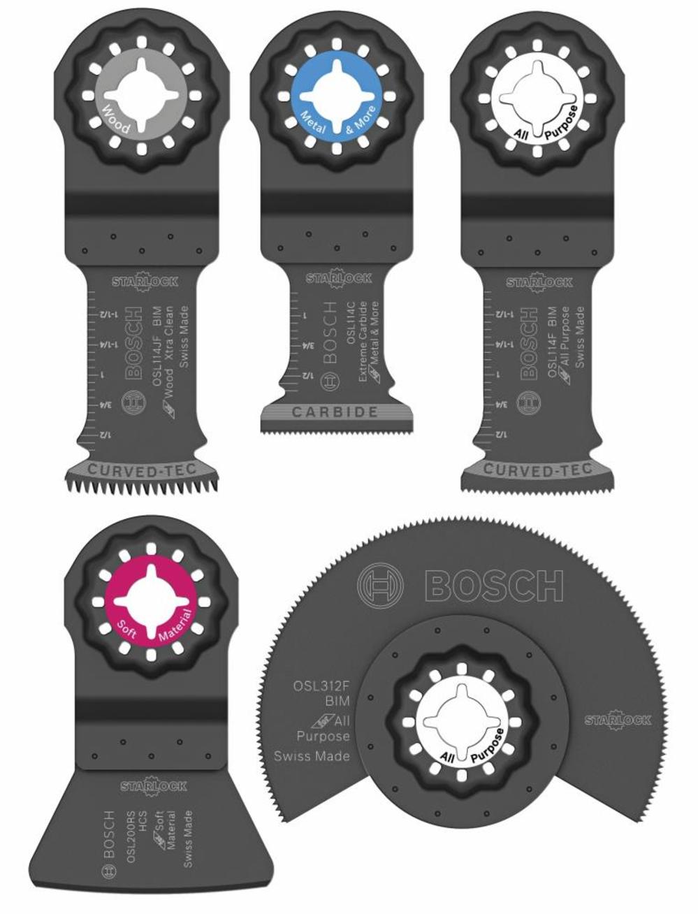 Bosch Starlock Oscillating Multi-Tool Accessory Blade Set 5 pc. - Flockneti