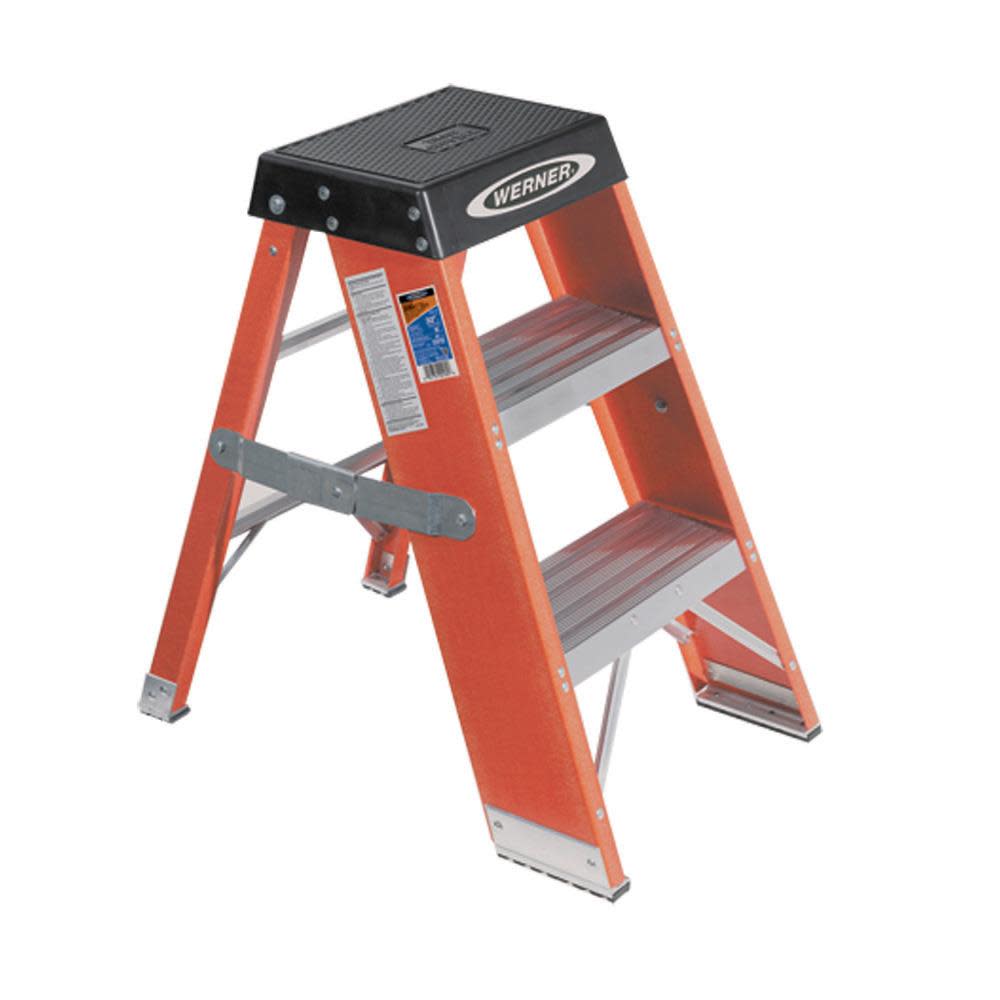 Werner 3 Ft. Type IAA Fiberglass Step Stand - Flockneti