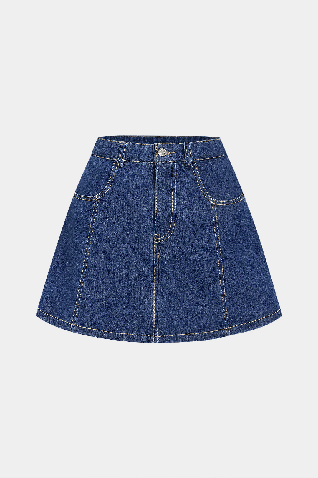 Denim High Waist Skirt - Flockneti