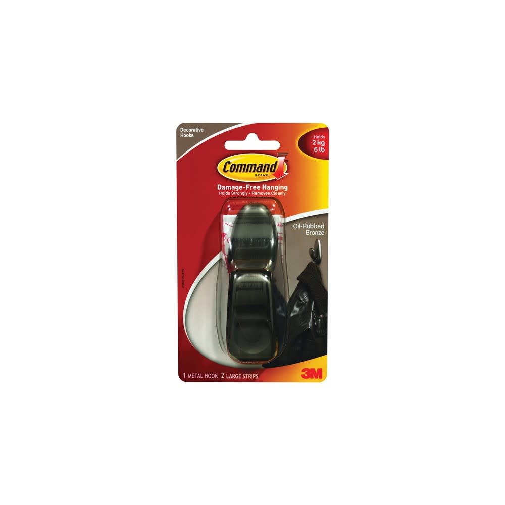 3M Command Large Forever Classic Oil Rubbed Bronze Metal Hook - Flockneti