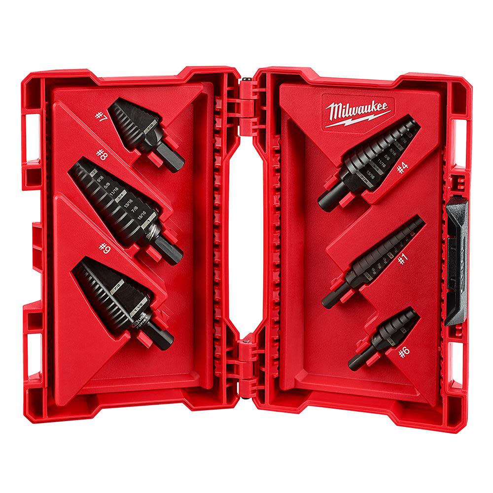 Milwaukee 6-Piece Step Drill Bit Set - Flockneti