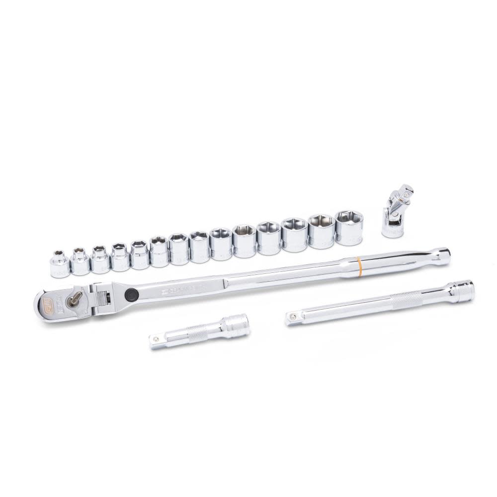 GEARWRENCH 3/8″ Drive Mechanics Metric Tool Set 18pc - Flockneti