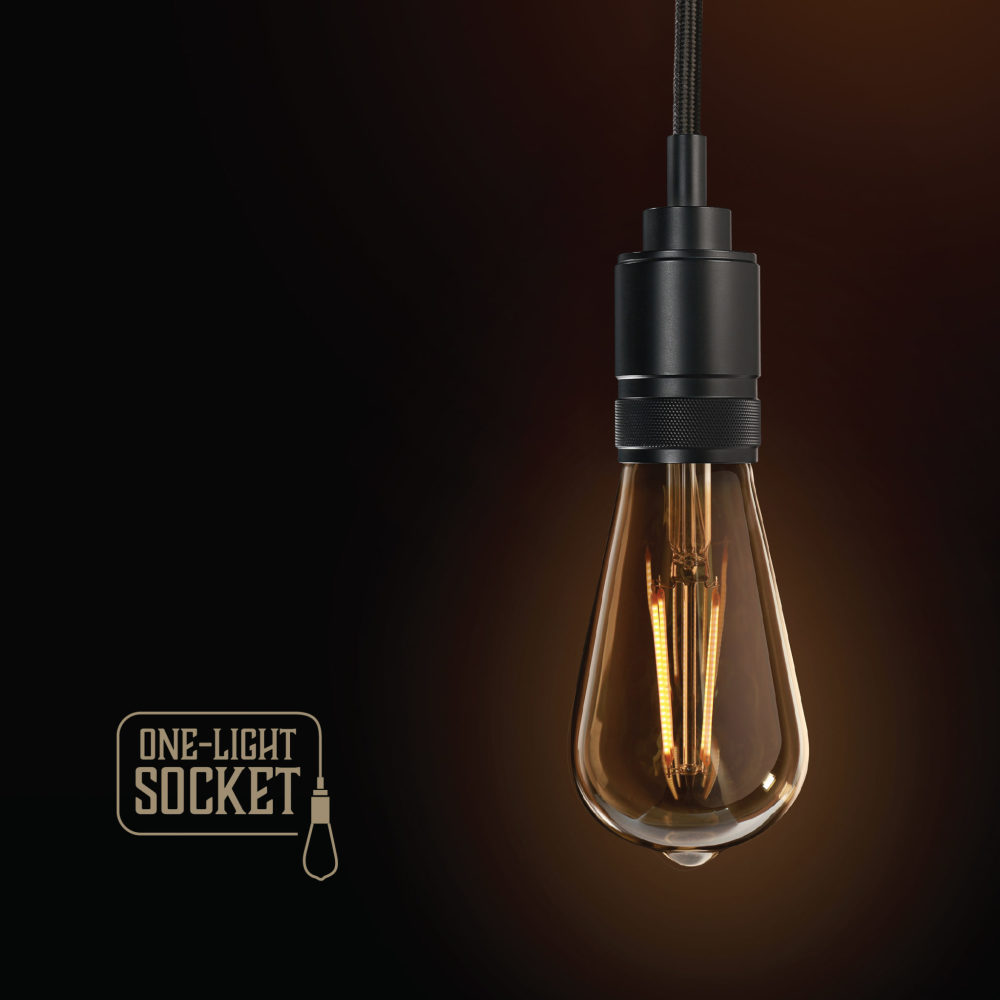 Feit Electric 60W Industrial 1 Light Socket Pendant Light Fixture - Flockneti