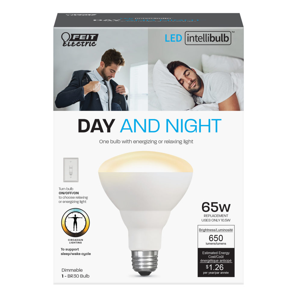 Feit Electric 65W IntelliBulb BR30 Day & Night LED Bulb 1pk - Flockneti