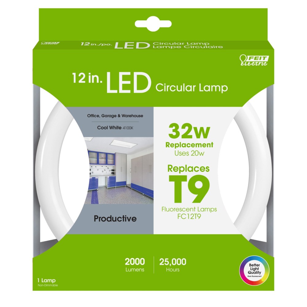 Feit Electric 12″ T9 Fluorescent Plug & Play LED Bulb 1pk - Flockneti