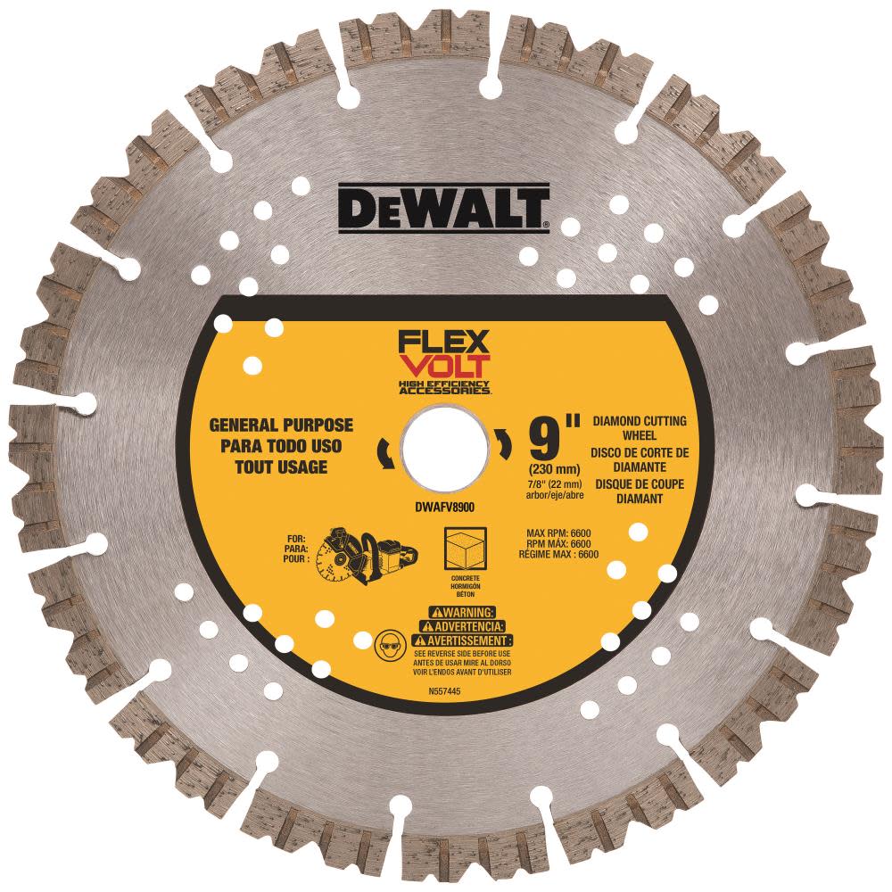 DEWALT 9″ FLEXVOLT Diamond Cutting Wheel - Flockneti