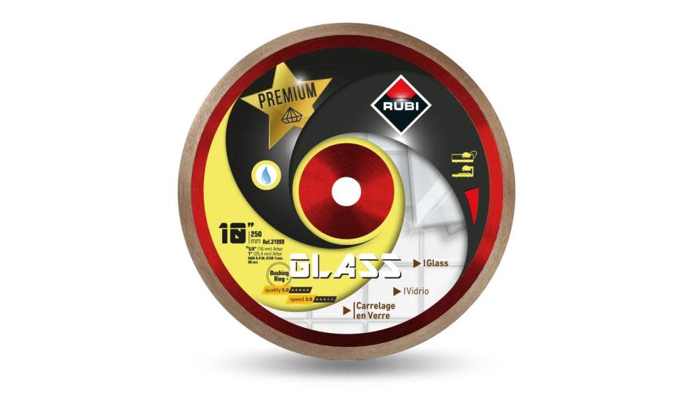 Rubi Tools Glass 10 In. Premium Diamond Blade - Flockneti