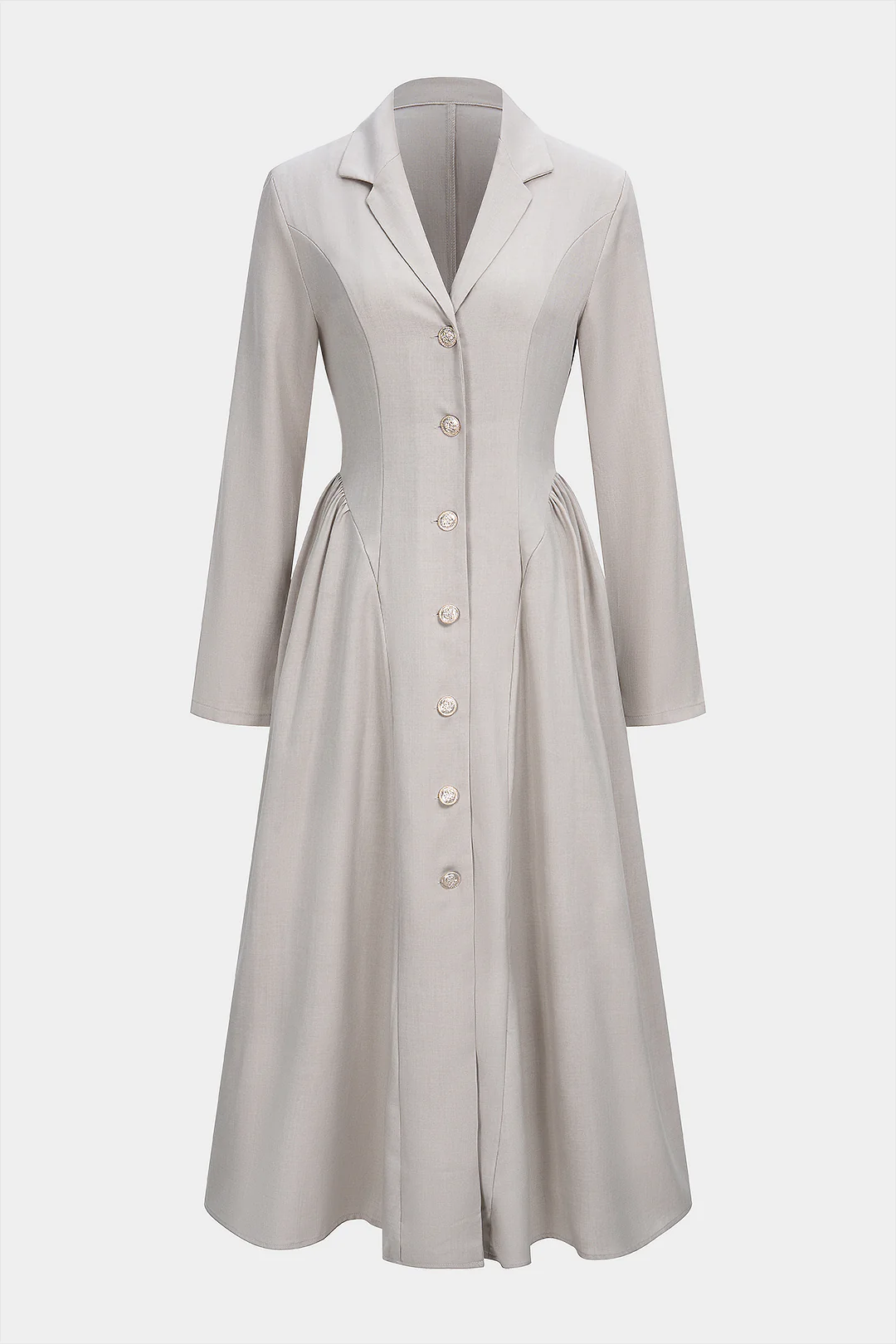 V-Neck Long Sleeve Maxi Dress - Flockneti