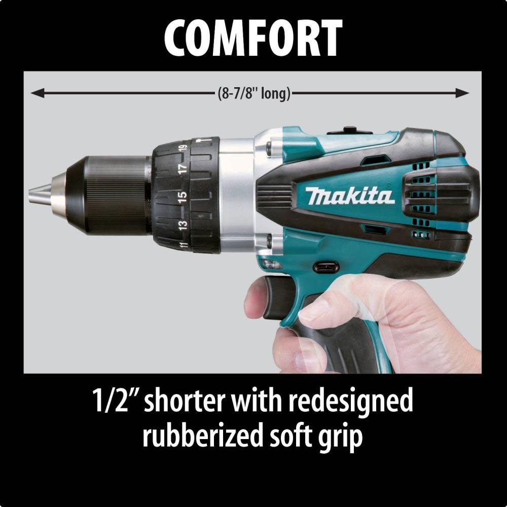 Makita 18V LXT Lithium-Ion Cordless 1/2 in. Hammer Driver Drill (Tool only) - Flockneti