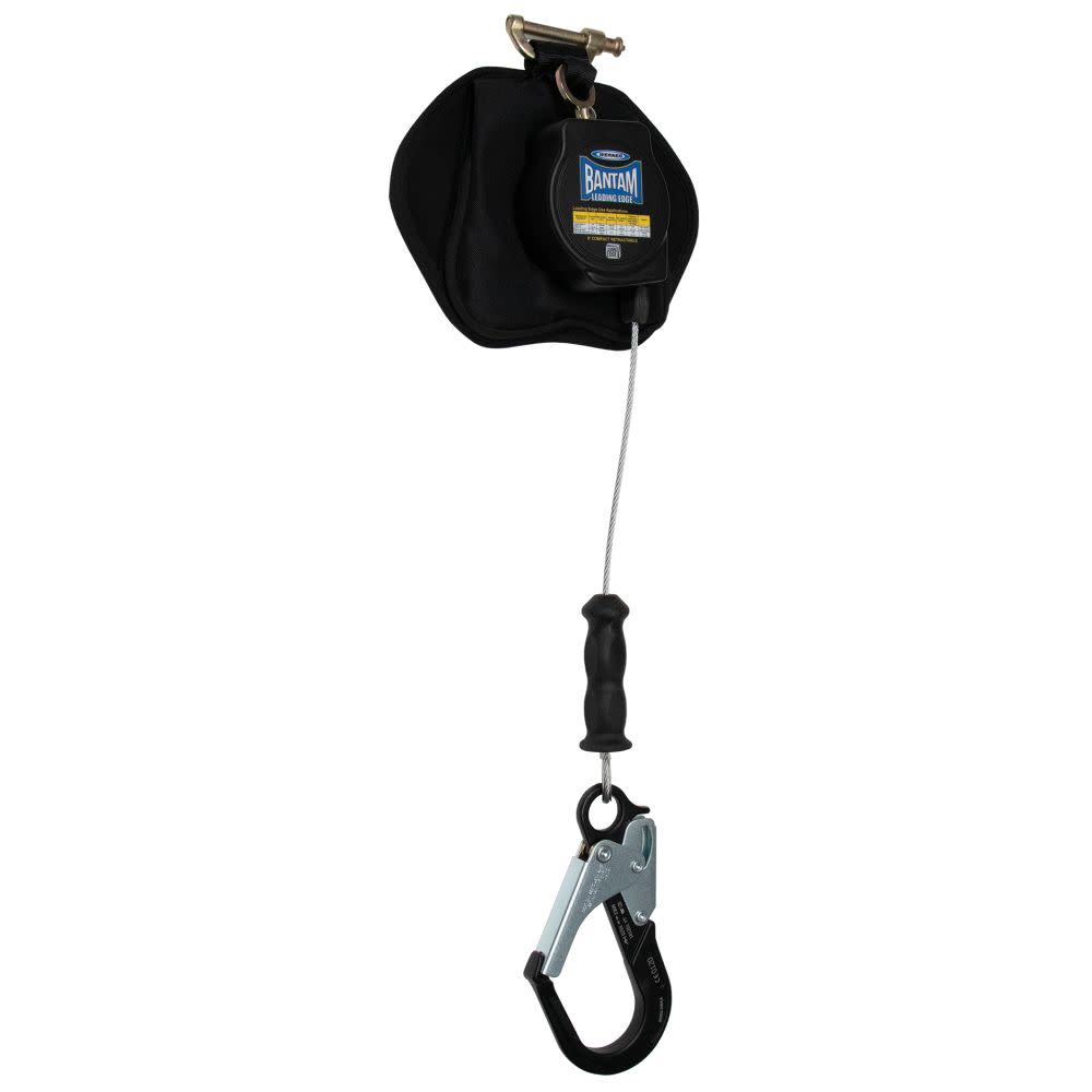 Werner 8ft Bantam Leading Edge Self Retracting Lifeline with Aluminum Rebar Hook - Flockneti