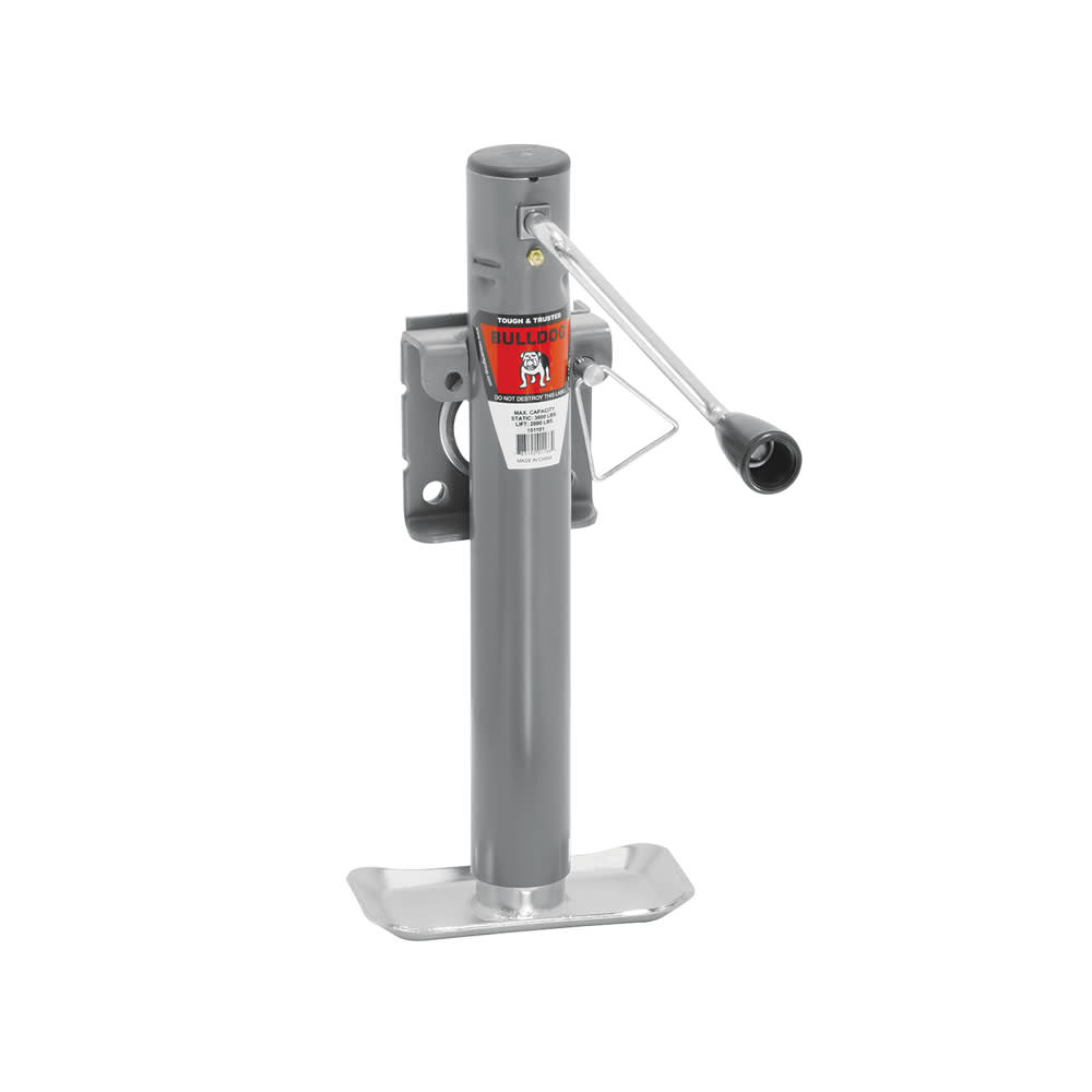 Reese Bulldog 10″ SWS 151 DS 2000 lbs Side Wind Round Trailer Jack - Flockneti