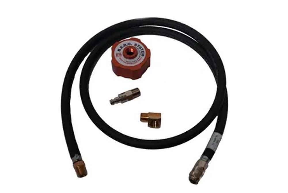Bergs System Extended Run Generator Fuel System BERG I Single System (Kit Includes Fuel Tank Hose and Cap) works with Generac IQ2000 - Flockneti